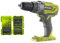 Pack RYOBI - Perceuse à percussion R18PD3-0 - 18V OnePlus sans batterie ni chargeur - Coffret 38 accessoires perçage-vissage - porte embouts RAK38SDD