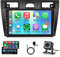 2G+32G Android Autoradio per Ford Fiesta MK VI Mk5 2002-2008 con Carplay Android Auto GPS Navi WIFI DAB+ 9 Pollici Autoradio 2 Din con Mirror Link Bluetooth FM/RDS/OBD Telecamera Posteriore