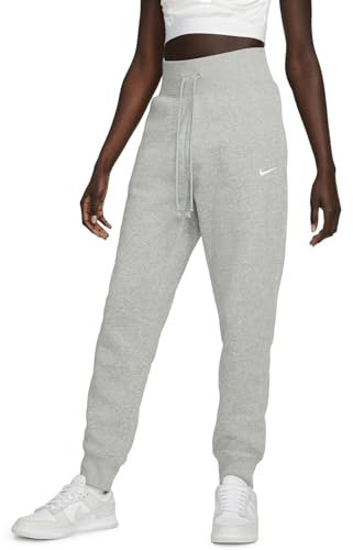 Nike DQ5688-063 W NSW PHNX FLC HR Pant STD Pants Damen DK Grey Heather/SAIL Größe 2XL
