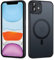 Yoedge Magnetica Cover per Apple iPhone 11 6,1, Compatibile con MagSafe, Custodia Traslucida Matte Hard PC, Ultra Sottile TPU Antiurto Anti-Graffio Protettiva Case per iPhone 11, Nero