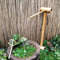 GaRcan Kit de Fuente de bambú con Bomba, Panel Solar de 6 W, Fuente de Agua Feng Shui, paisajes de características acuáticas para decoración de jardín, 50 cm de Altura