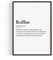 PULSE of HOME Büro Deko – Büro Gadgets & Schreibtisch Deko Poster Kaffee Definition A3 (29,7 x 42) – Büro Zubehör & kleine Aufmerksamkeit für Kollegen oder Team Geschenk - Ohne Rahmen