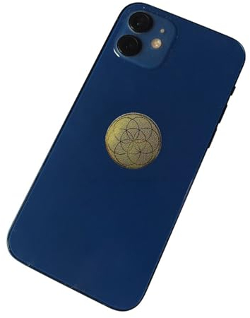 Limtula Schungit Aufkleber Für Handy Tablet Laptop Computer Runder Punkt Heilende Schungit Steine Schutzplatte Quantenschilde Handy Strahlenschutz Blocker