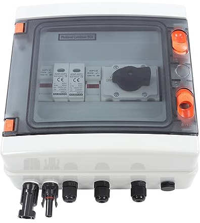 Solar-Kombikasten, 15 A DC-Sicherungskasten, Solar-Verteilerkasten, Mehrfachschutz 1000 V 32 A IP65 Wasserdicht für Photovoltaik-Stromerzeugungssystem