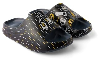 Dedoles Badeschuhe & Hausschuhe viele lustige Designs Bücher Kaffee Katze Party Pizza Dackel Fuchs Panda Delfin Geschenk, Farbe: Bier Kneipe Flaschenöffner (Chunky Slides), Gr.: 41 EU