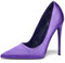 Zhabtuc Pumps Scarpe da Donna Eleganti e comode Scarpe da Donna Scarpe da Sposa Tacco a Spillo Alto, Tacco da 12 cm, Classico Materiale Esterno in Raso, Raso Viola, 41 EU