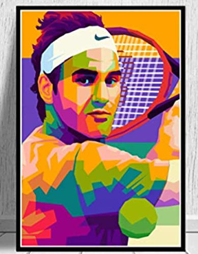 Jigsaw Puzzles 1000 Pieces Assembling Picture Graphic Roger Federer Tennis Player Sport Star Art Oil Life For Adults Kids Games Educational Toys