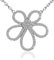 Maison Dianie Collier de Fleur en Argent Sterling 925 et Cubique Collier Femme avec Pendentif Fleur Cubique Cadeau pour l'anniversaire, la cérémonie, le mariage, le Saint-Valentin