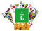 no/no Gardener Position Flower Grass Spade Gold Poker Spielkarte Klassisches Spiel