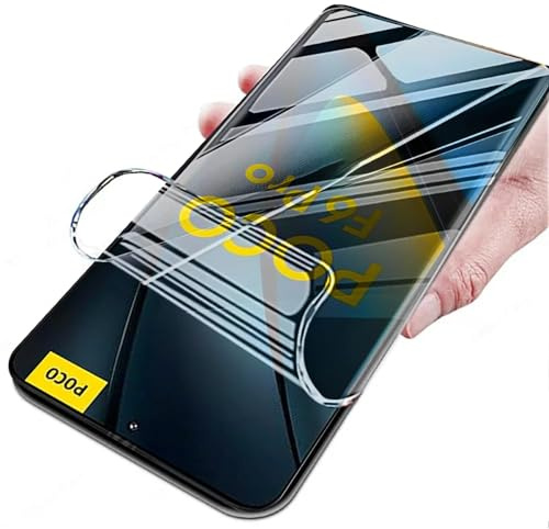 Snailcanfly 2pcs película de hidrogel para Xiaomi Poco F6 Pro 5G 6.67 | Protector de Pantalla de gel Flexible de Alta Sensibilidad a Prueba de Explosión HD TPU Desbloqueada con Huellas Digitales