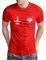 Polen T-Shirt „EM 2024“ Polska Trikot Fußball Shirt Herren Damen Unisex Europameisterschaft - personalisiert mit Zahl & Namen - Fanartikel Fan-Outfit, Rot, Gr. 4XL