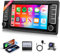 2G+64G Wireless Carplay Android 13 Autoradio 2 Din für VW Touareg 2004-2011 VW Transporter T5 Multivan 2004-2009 7 Zoll Autoradio mit Android Auto Navi GPS WIFI Bluetooth FM/RDS/DAB/SWC Rückfahrkamera