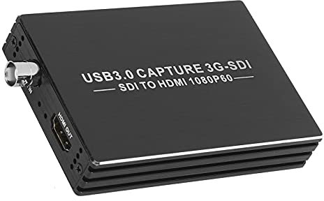 NIZUUONE Carte D'acquisition Vidéo 3G SDI, Haute Définition, USB3.0, Interface Multimédia, Enregistreur Vidéo 1080P, Matériau en Alliage D'aluminium