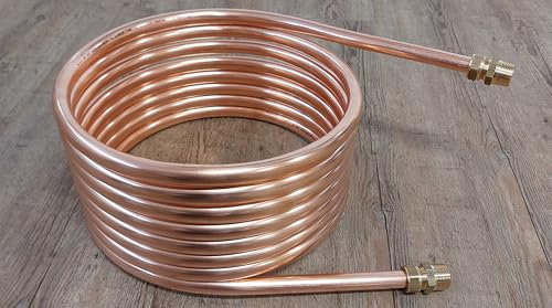 Fabrika Bakarnih Cevi Majdanpek Kupfer Poolheizungsschlange Spirale 7,5m 15x1mm Auendurchm. ca.31cm 3/4 ANSCHLUSS