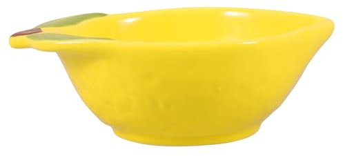 Garneck Zitronen Aus Keramik Teller in Zitronenform Gewürzschale Für Küche Partydeko Mit Zitronenthema Zitronendekoration Für Zuhause