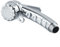 Pommeau de douche chromé 1/2 avec bouton marche/arrêt, pour bateau, camping, camping-car, contrôle automatique du débit 14,5 cm
