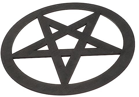 Warmhm Pentagramm-Dekoration Künstlicher Olivenbaum trendige Inneneinrichtung große Wandkunst Teppich wandverkleidung wand polsterung Altarschmuck religiöse riten schmuck hölzern Black