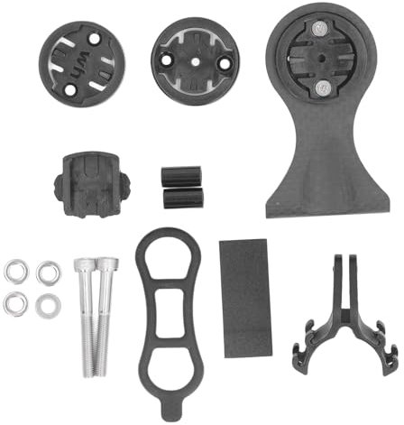 Carbon Fiber Bike Computer Mount Lightweight Convenient Cycle Computer Handlebar Holder for Cateye Bryton XOSS Blackbird iGPS [Cyclists]