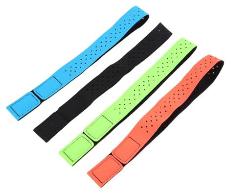 Fuhjythy 4 Pcs Replacement Heart Rate Monitor Armband Strap Adjustable Replacement Armband Band Universal Sport Wrist Strap L