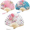 FOSDICK 3 PCS Hand Fans for Women Folding, Hand Fan Folding, Silk Fabric Handheld Fan, Chinese Style Bamboo Fans for Wedding, Preference, Performance, Dancing,Home Decoration