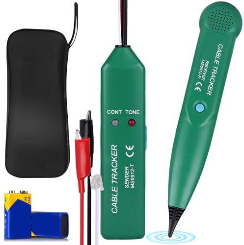 WIYETY Détecteur de fils - Détecteur de rupture de câble - Testeur de câble - Détecteur de câble - Traceur de câble pour testeur de câble réseau - Passage du circuit de test
