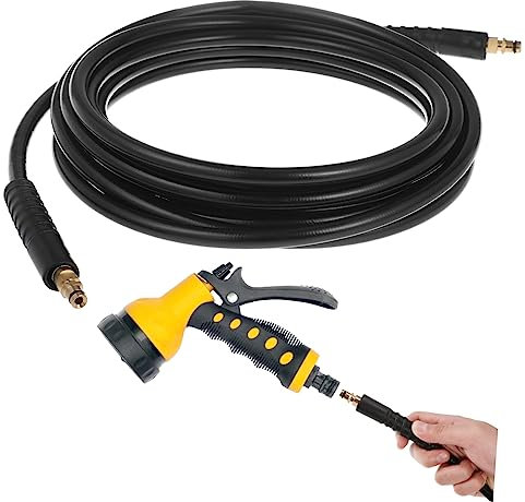 Cabilock High Pressure Washer Extension Hose Flexible Durable Car Cleaning Hose Compatible with Series for Efficient Outdoor Cleaning