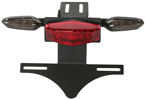 XUXRHMEAN Für Surron Sur-Ron Light Bee Kennzeichenhalter Für Hintere Blinker Motorrad Nummernschildhalter(Smoke Set 2)