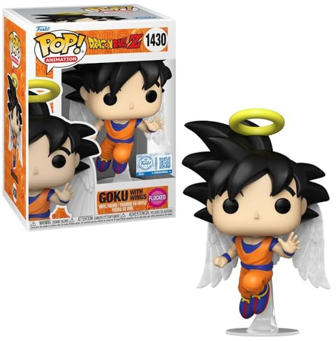 POP Goku with Wings Flocked Funko Original 1430 (mit Kunststoffhalter)