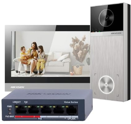 Kit de Videoportero IP Hikvision 4MP WiFi PoE IP65