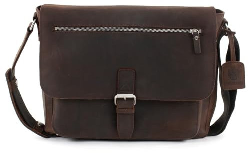 Leonhard Heyden Salisbury Messenger Bag M Brown