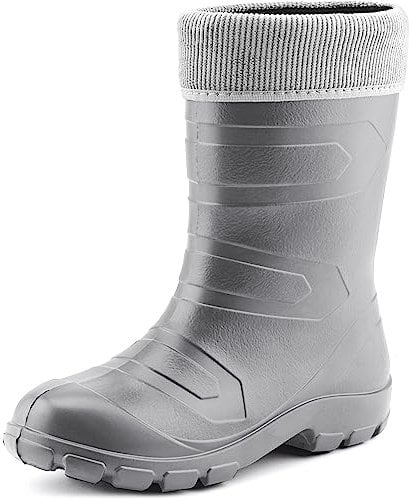 Ladeheid Stivali Imbottiti Donna in Spuma Eva LALMG879(Argento/Grigio, 36 EU)