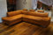 Quattro Meble Cognac Farbe Echtleder Ecksofa London II 3z 275 x 200 Sofa Couch mit Bettfunktion, Bettkasten und Kopfstützen Braun Glatt Echt Leder Venice Cognac Eck Couch große Farbauswahl