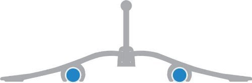 Doppelpack Wedo 0525235 Lineal aus Aluminium 30 cm mit Griff für Rechts- und Linkshänder mit rutschsicherer Gummieinlage