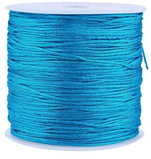 Cuerda Nylon 0,8mm 100m 19 Colores para Macramé Joyas Hecho Mano para Bricolaje, Collares, Pulseras, Tejidos Fuertes, Sin Deshilachar, para Manualidades Hogar, Decoración, Regalos Personalizados