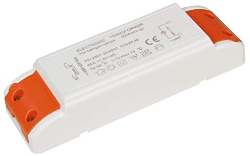 McShine - Trasformatore alogeno elettronico dimmerabile | 10-105 W | ingresso 230 V -> uscita 12 V | dimmerabile (10-105 Watt)