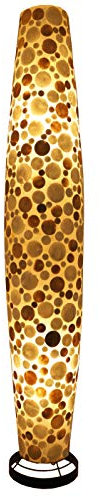 GURU SHOP Stehlampe/Stehleuchte, in Bali Handgemacht aus Naturmaterial, Capiz/Perlmutt - Modell Apollo-capiz, 150x26x26 cm
