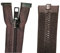 Cerniere lampo per giubbotti, felpe apribili (2x) (marrone, 70)