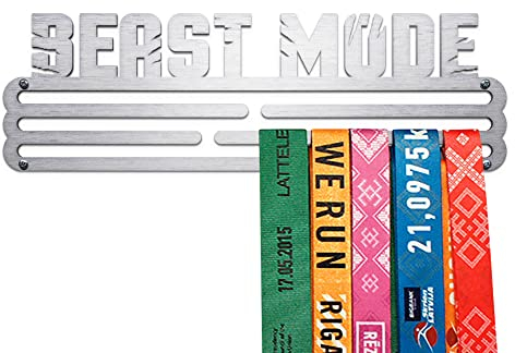 United Medals BEAST MODE Sport Porta Medaglie acciaio inossidabile | 30 medaglie | Medal Hanger Display | Steel Medal holder
