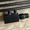 Gulfstream-Komfort MITTELANSCHLUSSGARNITUR 50MM Heizungssystem zweirohr Universal- und Eckausführung NEU Mod. (Schwarz Durchgang mit Thermostat UNI2)