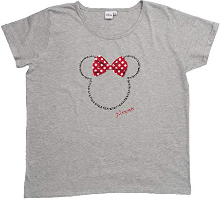 Minnie Maus Damen T-Shirt Oversized, Oberteil Frauen, Top Mädchen Big Shirt