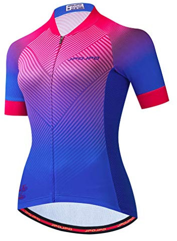Maglia da ciclismo estiva da donna, per ciclismo su strada, mountain bike, top, Team Viola Rosa, XL