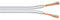 electrosmart 50m White Loud Speaker Cable Wire - Multi-Strand Ideal for Car Audio & Home HiFi - Outside Dimensions of Cable: 4mm x 2mm …