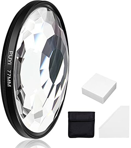 ICEBLUEOR 77 mm Filtre kaléidoscope en verre prisme pour appareil photo reflex numérique