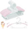 WJWSKI Kleiderbügel Kinder，20 Stück 29-37CM Mitwachsende Kinderkleiderbügel Stapelbare Baby Kleiderbügel mit Hosenständer Platzsparend Kinderbügel rutschfeste Kunststoff Baby Bügel(Rosa)