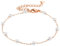 Heideman Armband Elula Damen aus Edelstahl rosegold farbend poliert Armkette für Frauen mit Perle weiss