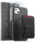 Encased SlimShield Case with Magnetic Card Holder for iPhone 14 Compatible with MagSafe - Wallet with Flip Kickstand (Black)