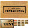 LucaHome - Felpudo Entrada casa Original y Divertido de Coco Natural - Felpudo tentaciones 33x60 - Ideal para Puertas de Exteriores Cubiertas, pasillos y entradas de hogares