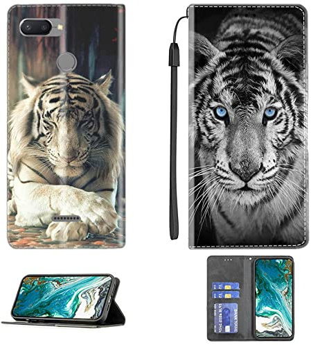 DIWOR Cover per Redmi 6 Custodia Compatibile con Redmi 6 Cover Case Custodia Pelle Sintetica Cavalletto Magnetico Custodia a Portafoglio CPT59