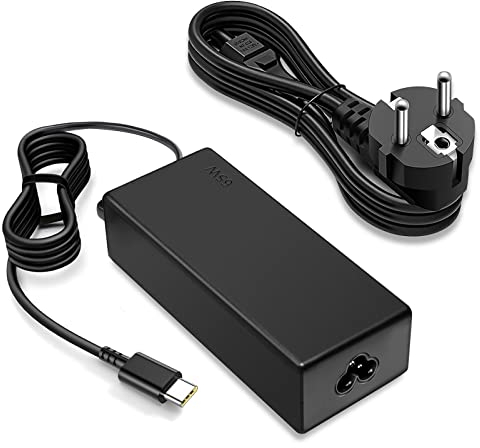 65W Lenovo Laptop Ladekabel USB C für Lenovo ThinkPad x1 Carbon T14 T14s T15 X13 L13 L14 L15 E14 E15 E16 T480 T480s T490 T490s T580, Gen 4 3 2, P14s P15s P16s P52s, Yoga Slim 6 7 9, für Büro, Schule