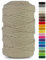 Netuno 1x Makramee Garn Hellbeige 5 mm 200 m Baumwollkordel mit Baumwollkern Textilgarn Kordelband Naturgarn Naturbaumwolle Garn für Makramee Baumwollgarn Dekoschnur farbig Cotton Cord Macrame